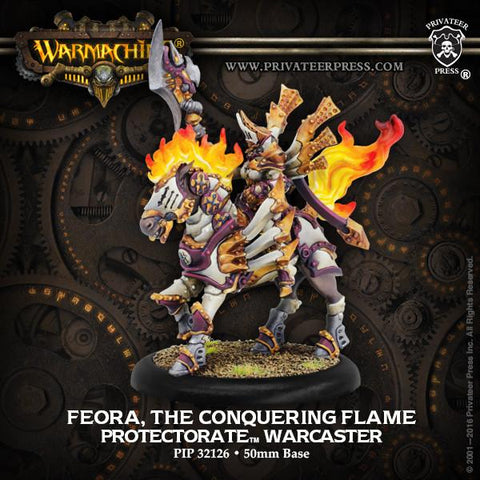 Warmachine Protectorate of Menoth Feora the Conquering Flame Warcaster