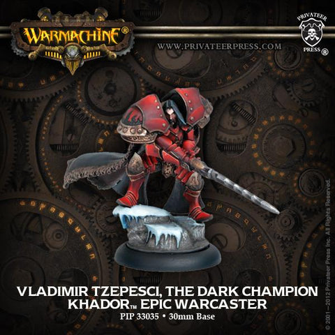 Warmachine Khador Vladimir Tzepesci The Dark Champion Epic Warcaster