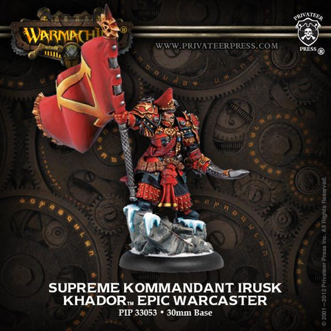 Warmachine Khador Supreme Kommandant Irusk Epic Warcaster