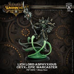 Warmachine Cryx Lich Lord Asphyxious Epic Warcaster