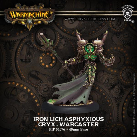Warmachine Cryx Iron Lich Asphyxious Warcaster