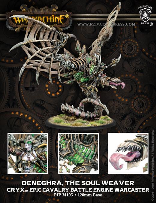 Hordes Cryx Deneghra, the Soul Weaver Epic Cavalry Battle Engine Warcaster