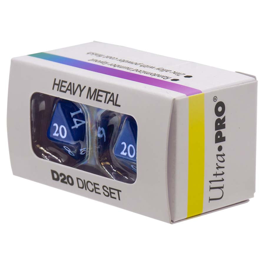 Vivid Heavy Metal Dice: Blue (2d20)