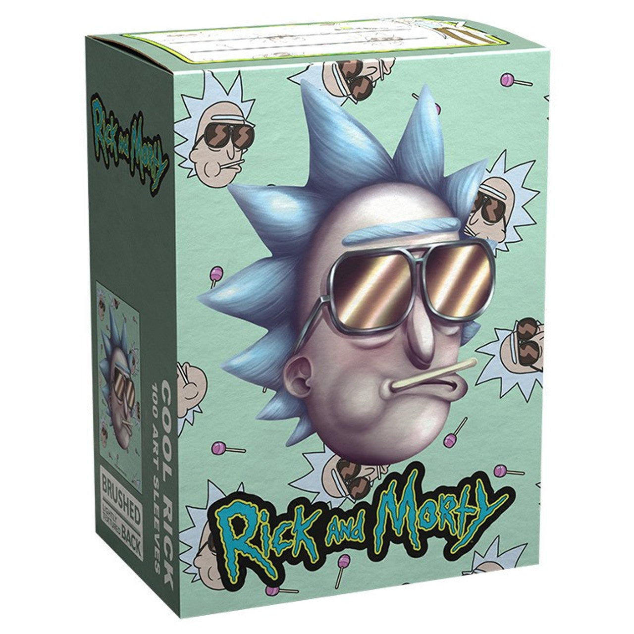 Dragon Shields: (100) Brushed Art - Rick & Morty - Cool Rick