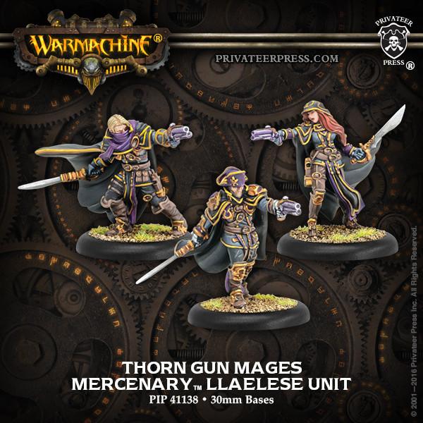 Warmachine Mercenaries Thorn Gun Mages Llaelese Unit (metal)