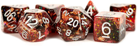 16mm Eternal Resin Polyhedral Dice Set: Fire (7)