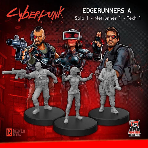 Cyberpunk Red RPG: Edgerunners A - Solo, Tech, and Netrunner