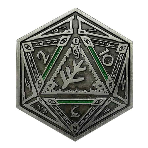 Infinite Black: D2 Coin: Elder Sign (Silver)