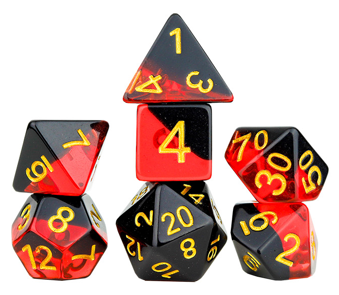 RPG Dice Set (7): Brimstone