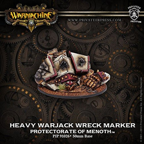 Warmachine: The Protectorate of Menoth Heavy Warjack Wreck Marker (White Metal)