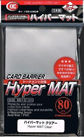 KMC 80ct Hyper Matte Clear Standard Card Sleeves