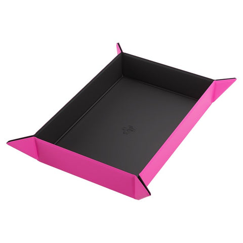 Magnetic Dice Tray: Rectangular Black/Pink