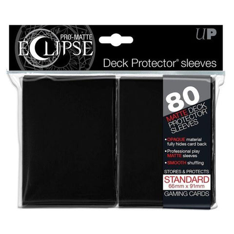 Pro Matte Eclipse Black 80ct Deck Protectors