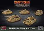 Flames of War: (German) Panzer IV Platoon (x5 Plastic)