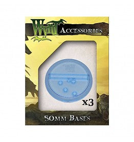 Wyrd Accessories Translucent Blue Bases 50mm