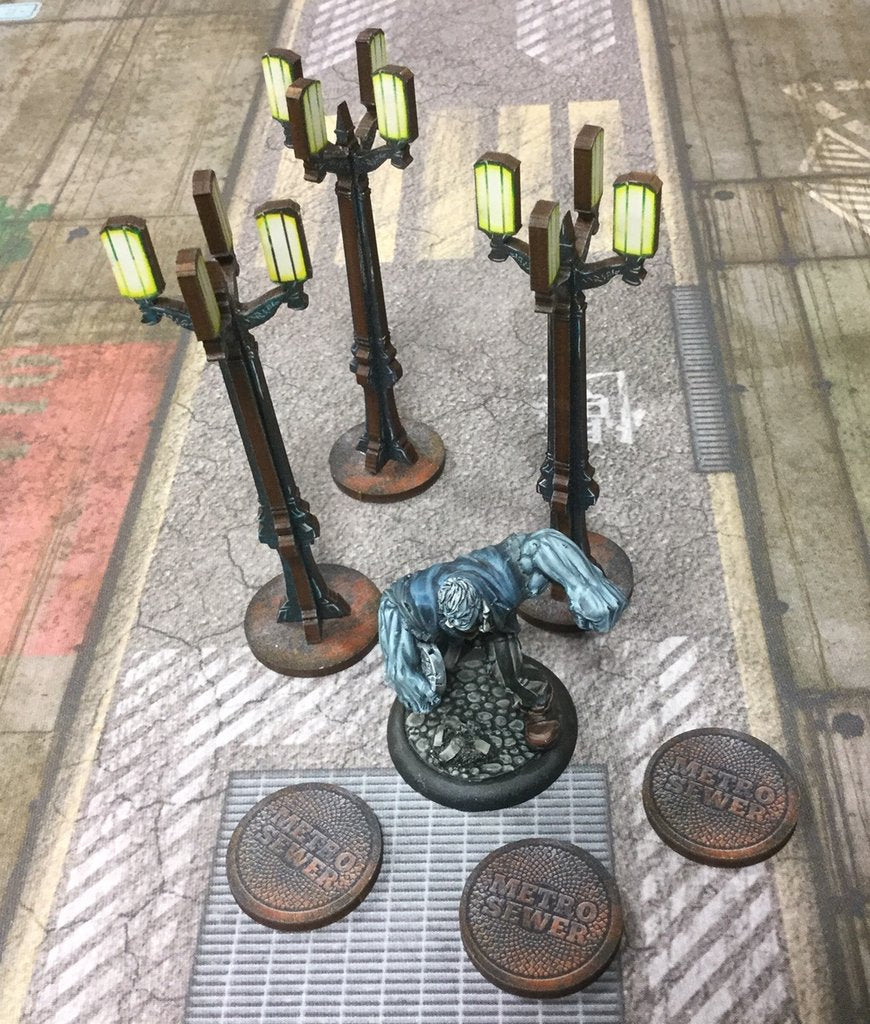 Batman Miniature Game: Terrain - Light Posts and Sewers