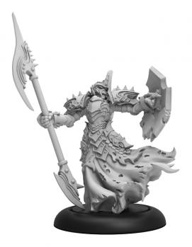 Warmachine: Cryx Bane Knight Officer Command Attachment (Resin and White Metal)