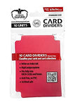 CARD DIVIDERS STANDARD SIZE RED