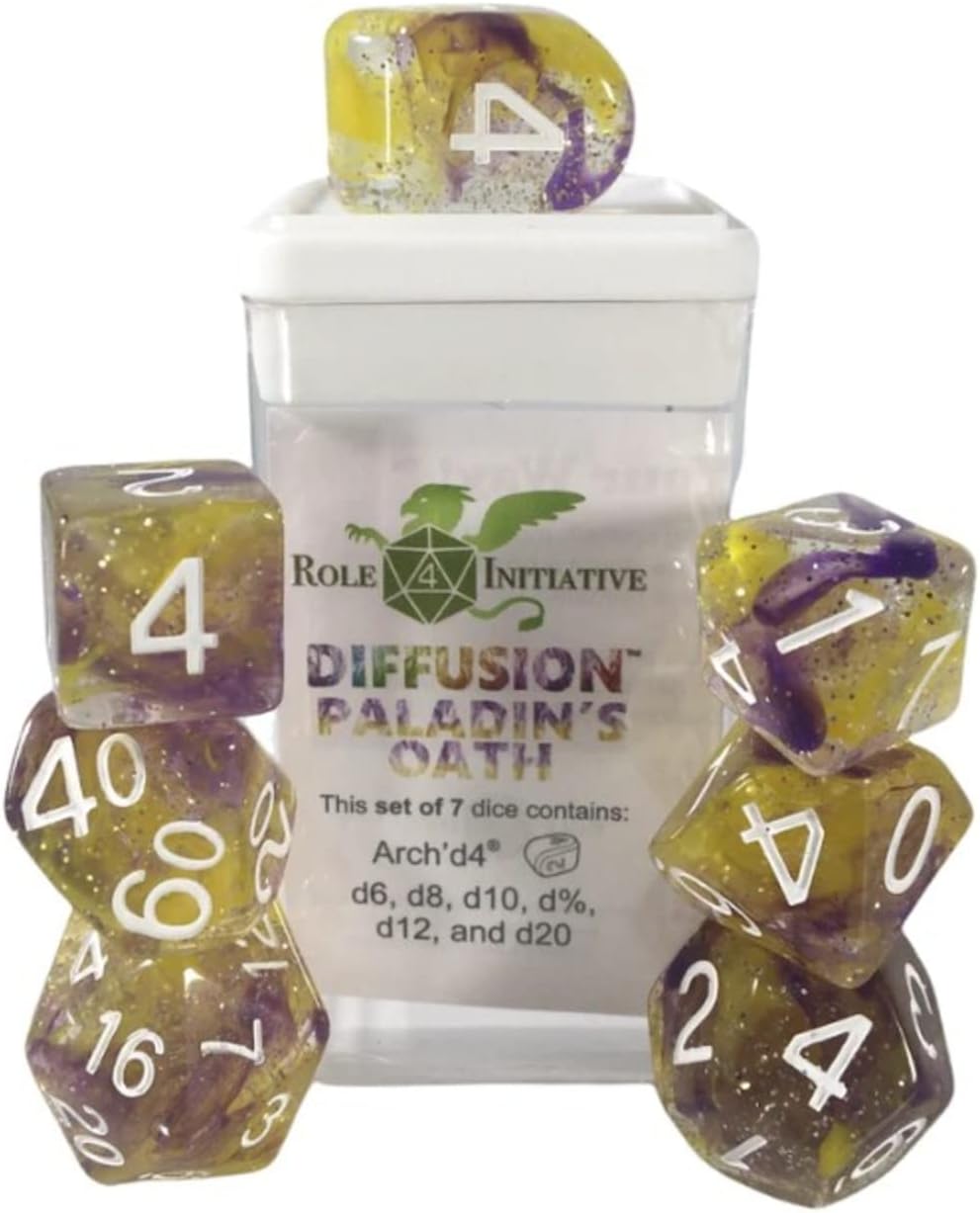 Diffusion Poly Set - Paladin's Oath w/Numbers (7)