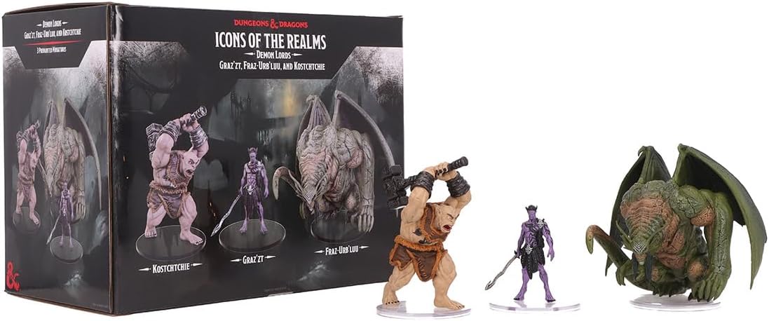 Dungeons & Dragons Icons of the Realms: Demon Lords Graz'zt, Fraz Urb'luu, & Kostchtchie