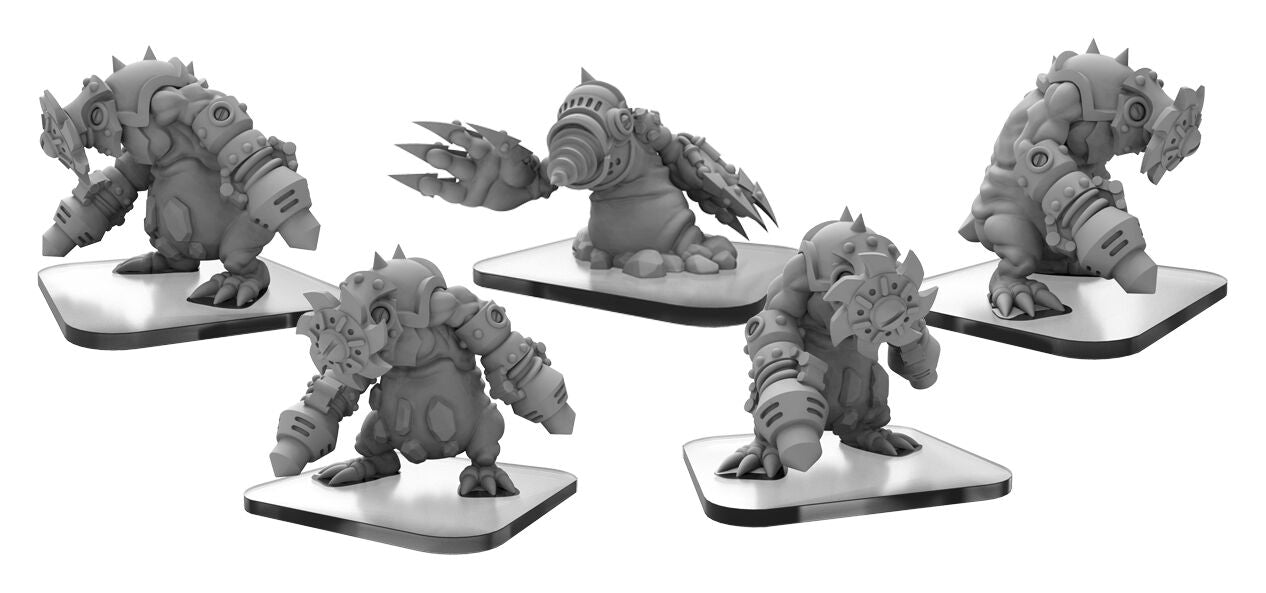 Monsterpocalypse: Draken Armada Coursers, Elite Courser, Draken Berserker Unit (Resin and White Metal)