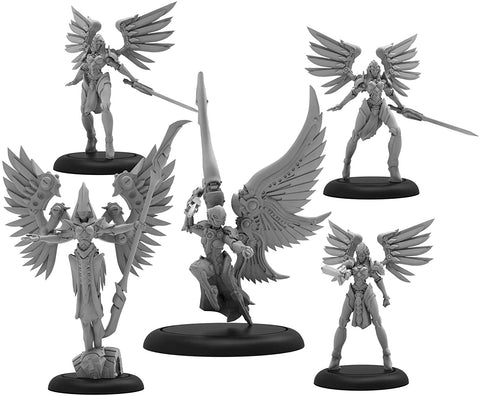 Warmachine: Convergence of Cyriss Archnumen Aurora Mercenary Warcaster Solo Unit (Resin and White Metal)