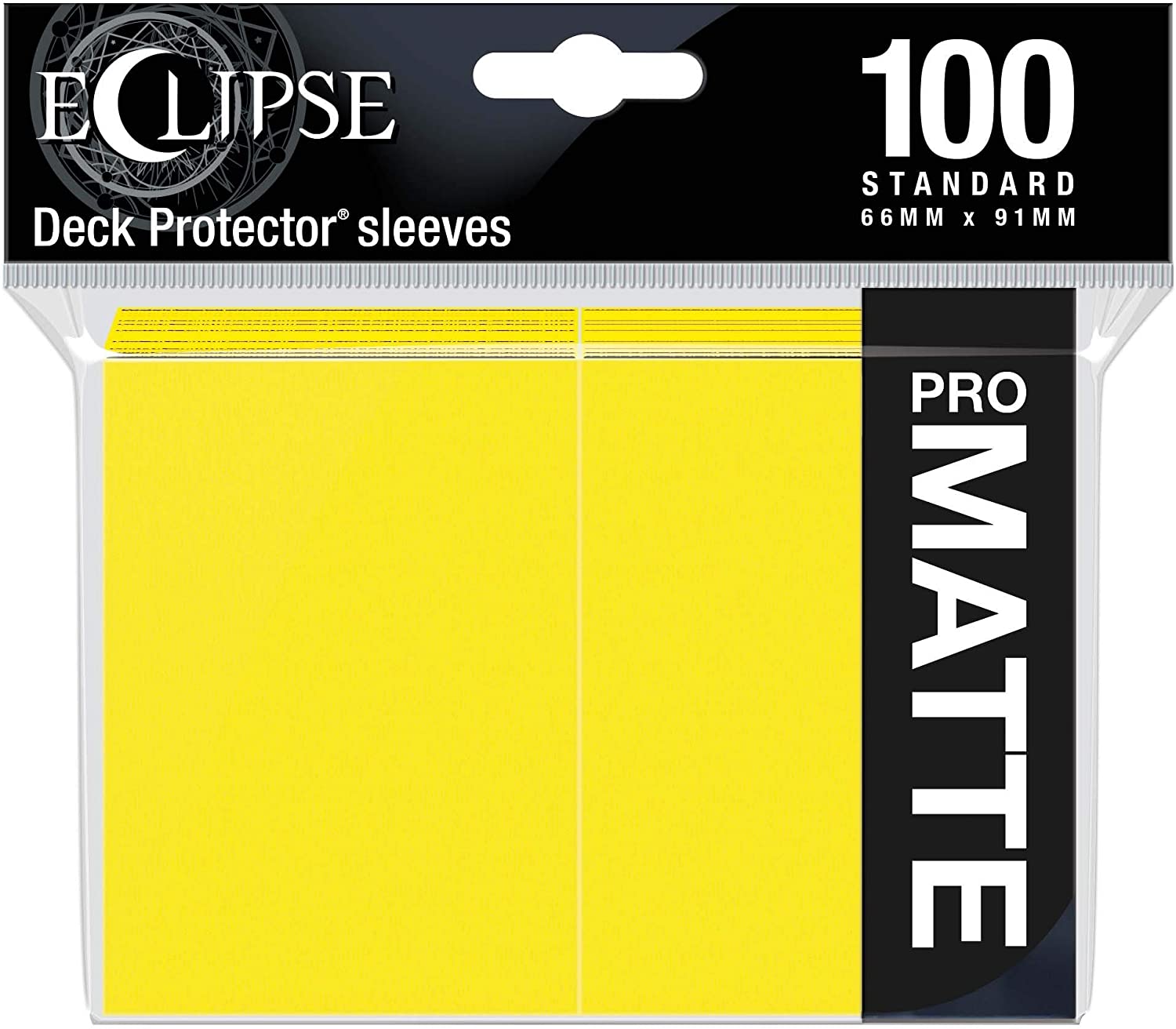 Eclipse Matte Standard Sleeves: Lemon Yellow (100)