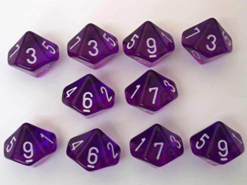 Translucent: Poly D10 Purple/White (10) Revised