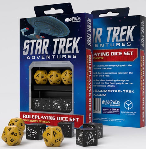 Star Trek Adventures RPG: Operations Gold Dice Set