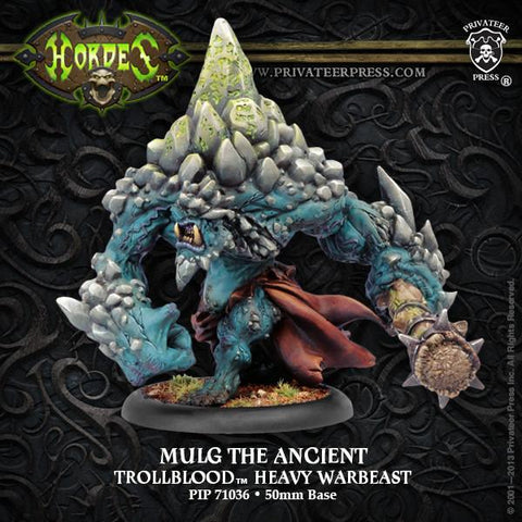 Hordes Trollbloods Mulg The Ancient Dire Troll Character Warbeast