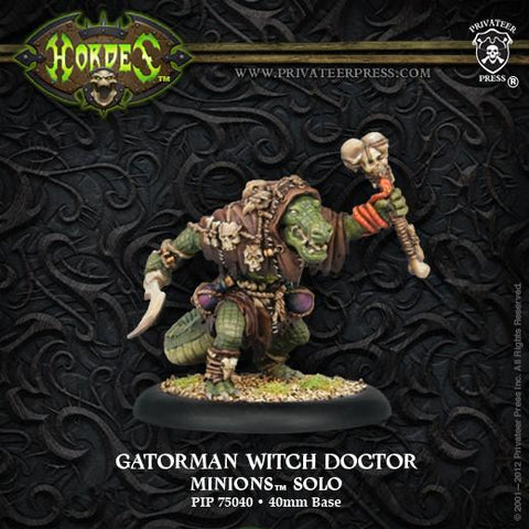 Hordes Minions Gatorman Witch Doctor Gatorman Solo