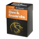 Deck Guard Colored Card Sleeves w/Box, Double Matte 80ct Orange