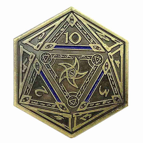 Infinite Black: D2 Coin: Astral Elder Sign (Gold)
