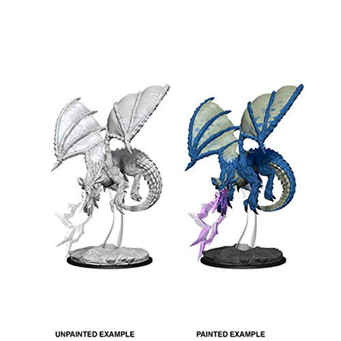 Dungeons & Dragons Nolzur`s Marvelous Unpainted Miniatures: W8 Young Blue Dragon