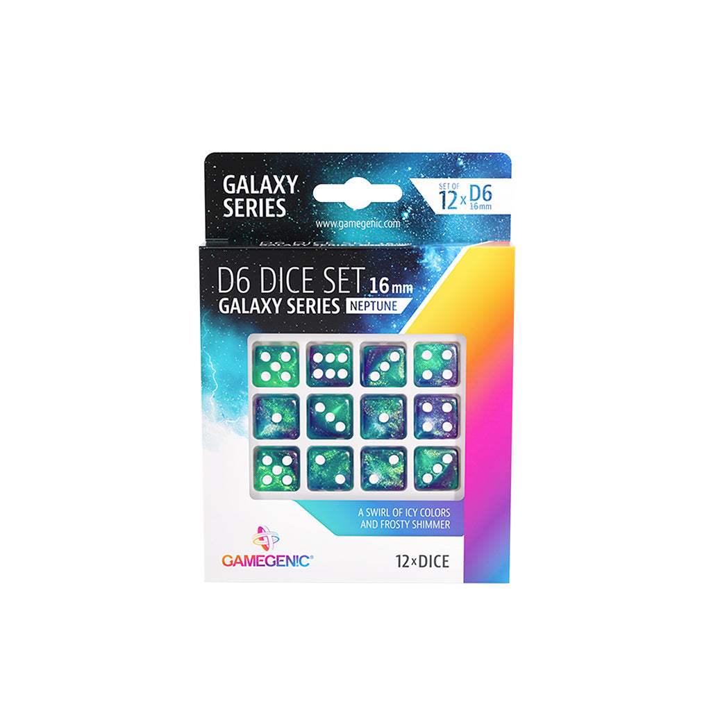 Galaxy Series - Neptune - D6 Dice Set 16MM
