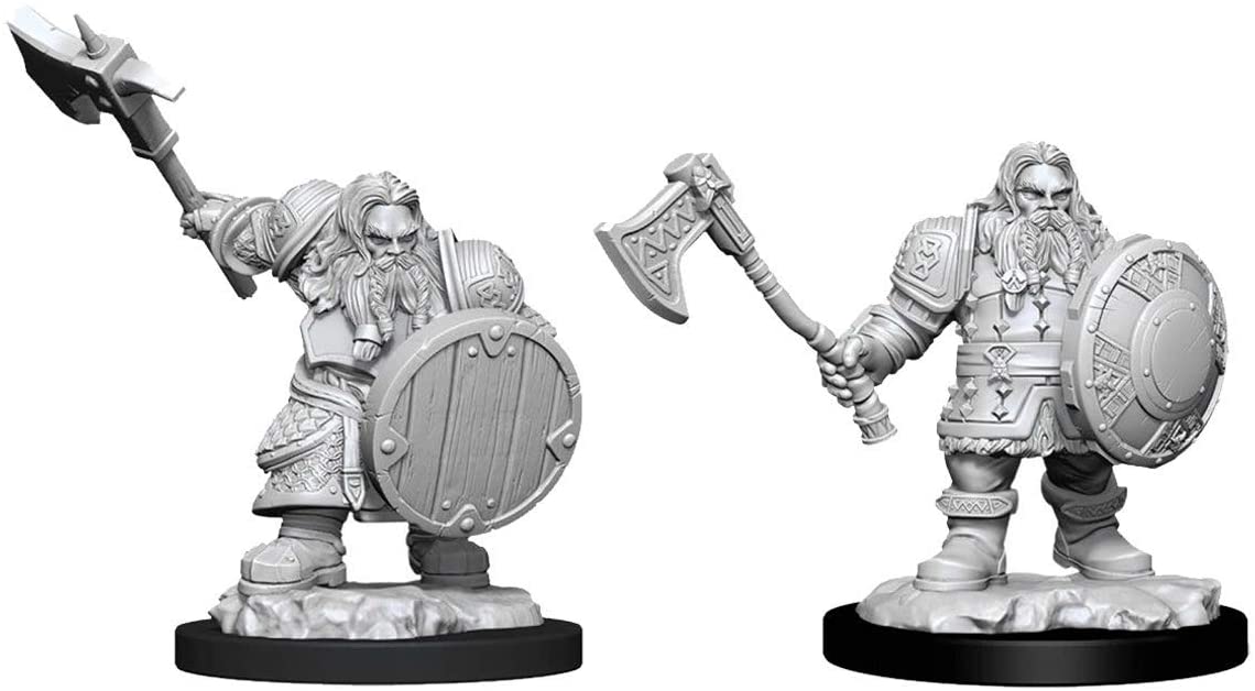 Dungeons & Dragons Nolzur`s Marvelous Unpainted Miniatures: W11 Male Dwarf Fighter