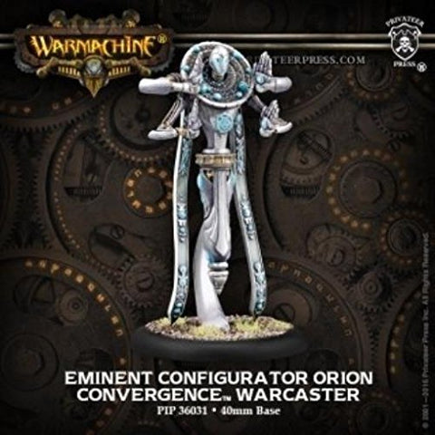 Warmachine: Convergence of Cyriss Eminent Configurator Orion Warcaster (White Metal)