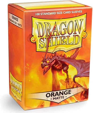 Dragon Shields: (100) Matte Orange