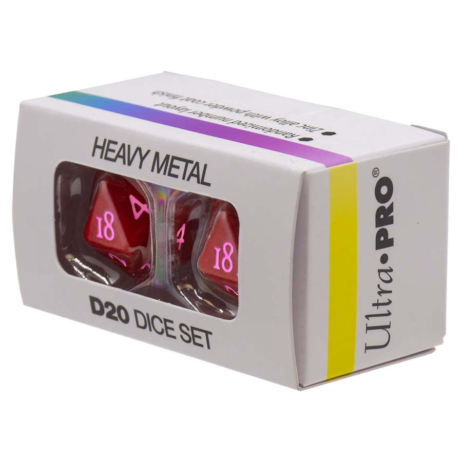 Vivid Heavy Metal Dice: Red (2d20)