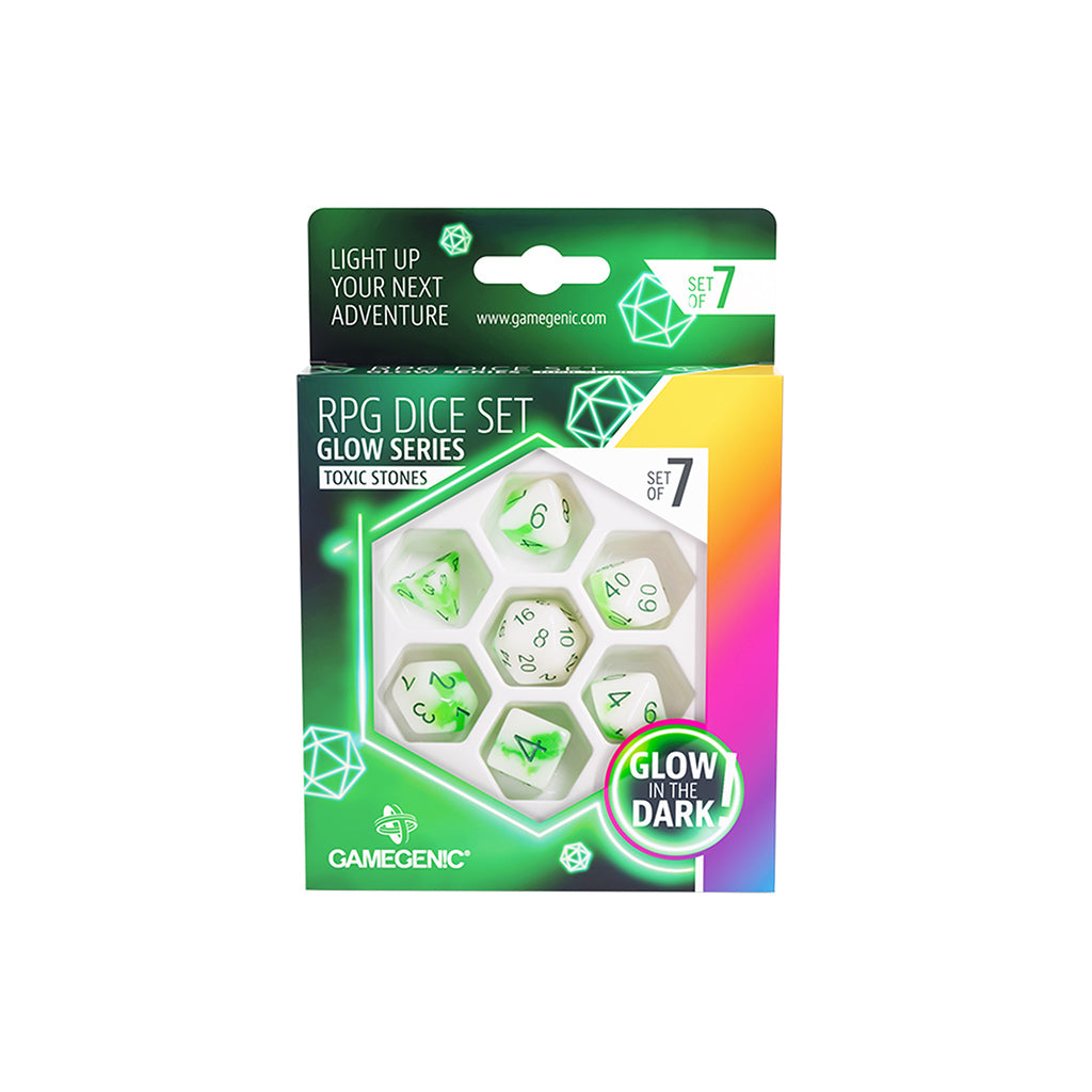 Glow Series - Toxic Stones - Gamegenic RPG Dice Set
