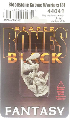 Bones Black Bloodstone Gnome Warriors (3)