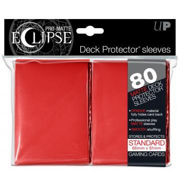 Pro Matte Eclipse Red 80ct Deck Protectors
