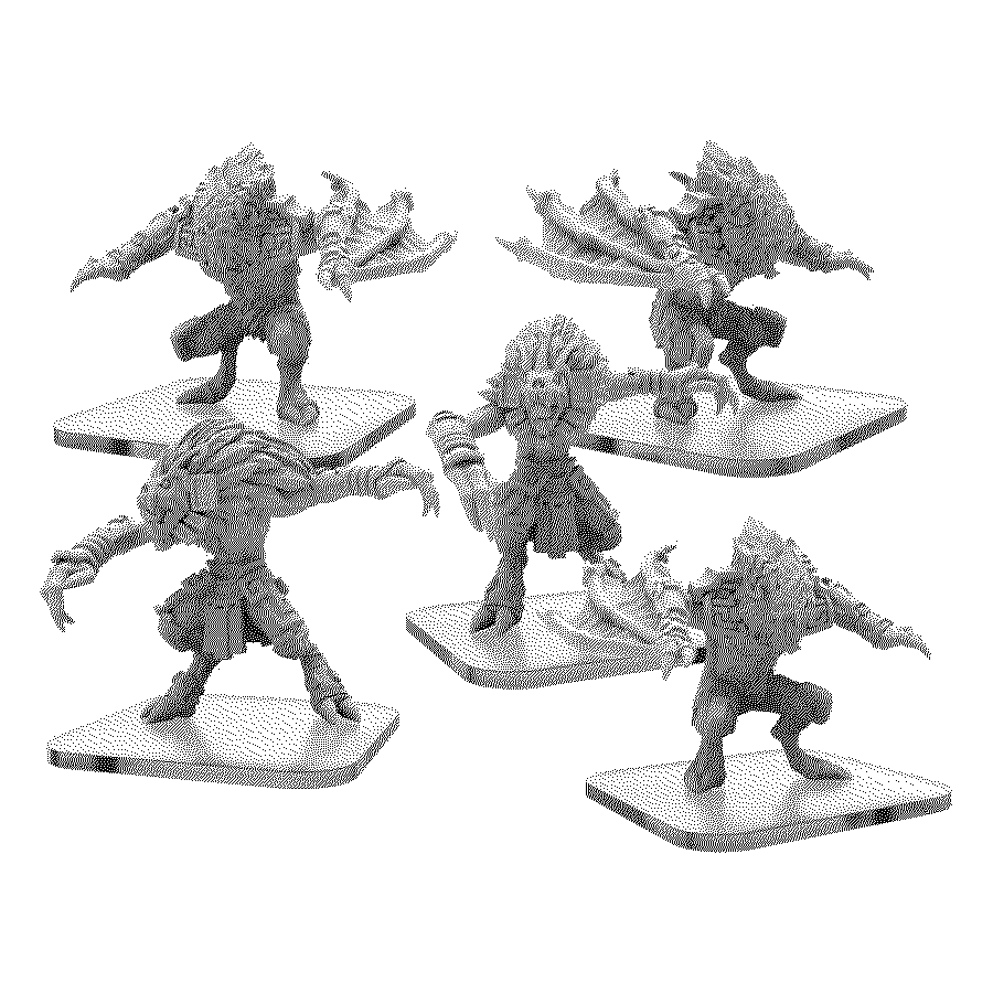 Monsterpocalypse: Ancient OnesUnit Skull Bats & Skull Keeper