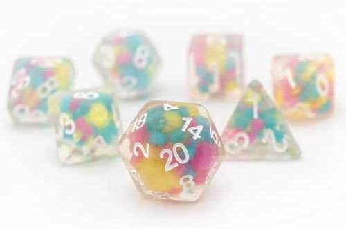 RPG Dice Set (7): Lucky Charm Glowworm