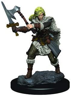 Dungeons & Dragons Fantasy Miniatures: Icons of the Realms Premium Figures Human Female Barbarian