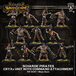 Warmachine: Cryx Sharde Pirates Unit (11) (Resin and White Metal)