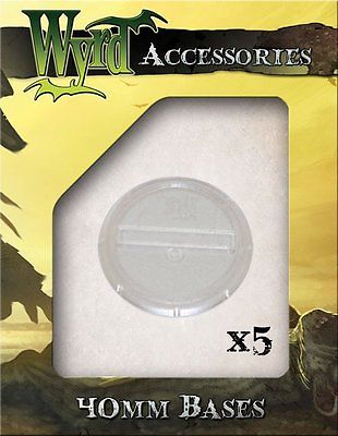 Wyrd Accessories Clear Translucent Bases 40mm