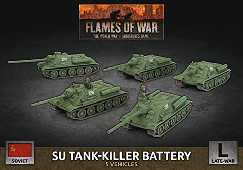 Flames Of War (WWII): (Soviet) SU Tank-Killer Battery (x5 Plastic)