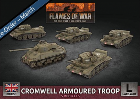 Flames Of War (WWII): (British) Cromwell Armoured Troop (Plastic)
