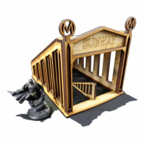 28mm Terrain: City Scenics - Subway Entrance
